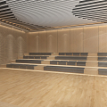 Modern Dance Studio Rehearsal Hall 3d model