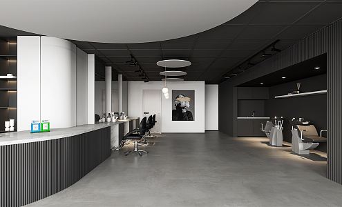 Modern Barber Shop 3d model