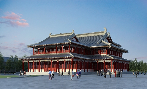 Modern Chinese Ancient Architecture Ancient Architecture 3d model