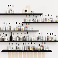 Wine bottle shelf 3d model