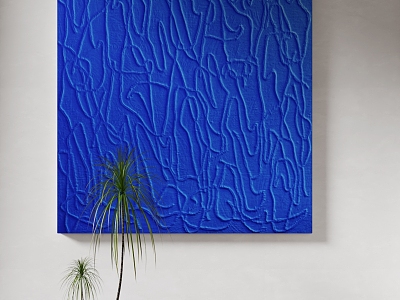 Minimalist Decorative Painting Abstract Painting Blue Painting Texture Painting model