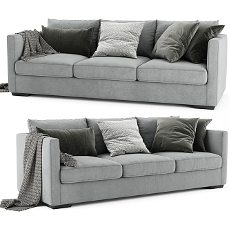 Fabric Multiplayer Sofa 3d model