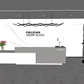 Modern Front Desk Company Front Desk 3d model