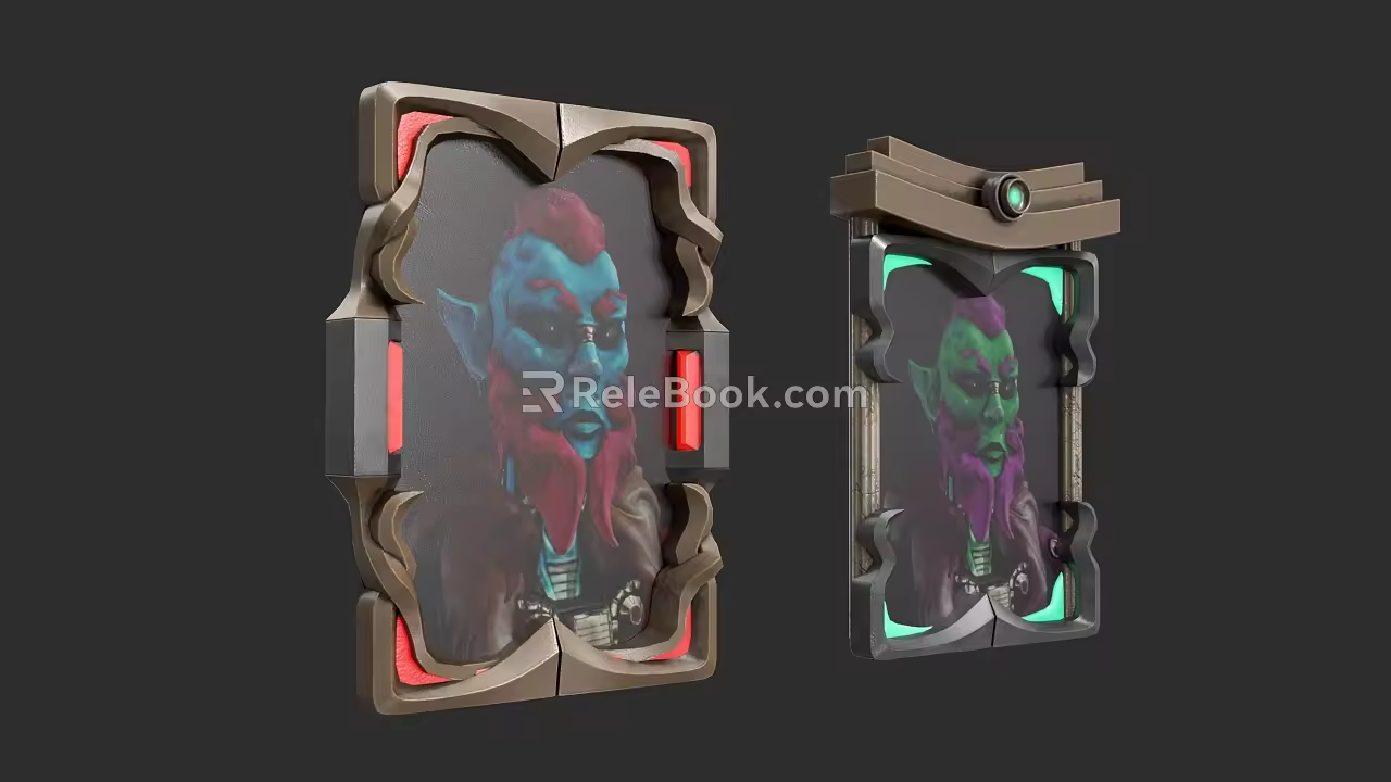 Modern Game Cards 3d model