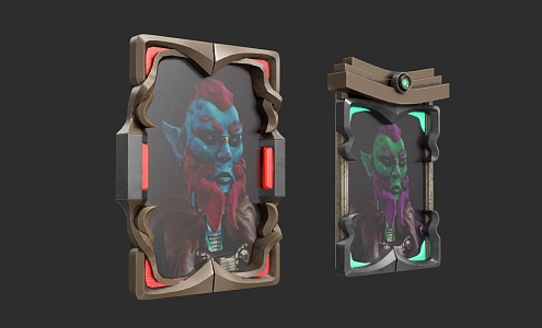 Modern Game Cards 3d model