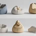 Stylish Bean Bag Chairs With Blue White Beige Colors And Cozy Designs For Home Decor