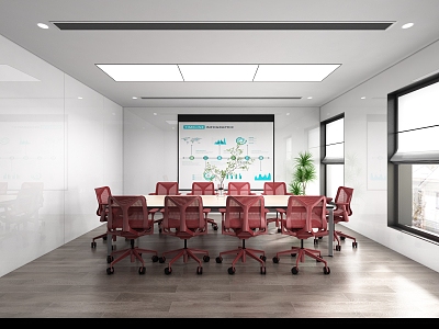 Modern Meeting Room Small Meeting Room 3d model