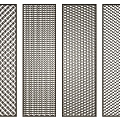 Grille metal lattice hollow lattice stainless steel lattice screen 3d model