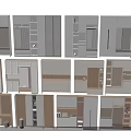 Modern Entryway And Side Cabinets With Wooden White Storage Shelves And Compartments