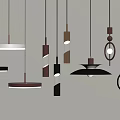 Modern chandelier decorative lamp 3d model