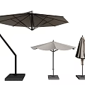 Different Types of Outdoor Patio Umbrellas with Various Designs and Stands