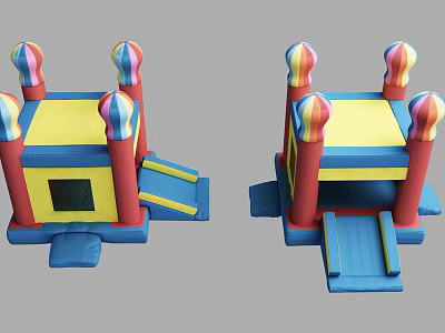 Modern charging castle amusement equipment 3d model
