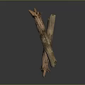 Natural Weathered Wood Logs with Mossy Texture and Rustic Surface Design