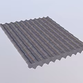 Ancient Architecture Traditional Gray Roof Tiles With Decorative Patterns And Wavy Edges