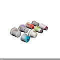 Assorted Colorful Cup Beverages With Different Flavors Fruit Toppings And Creamy Textures