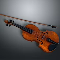 Classical Wooden Violin with Bow Acoustic Musical Instrument for Music Enthusiasts