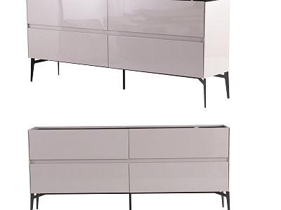 Silver titanium gray sideboard model