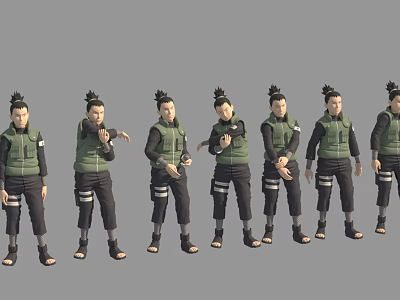 Modern anime character deer pill 3d model Modern anime character deer pill 3d model