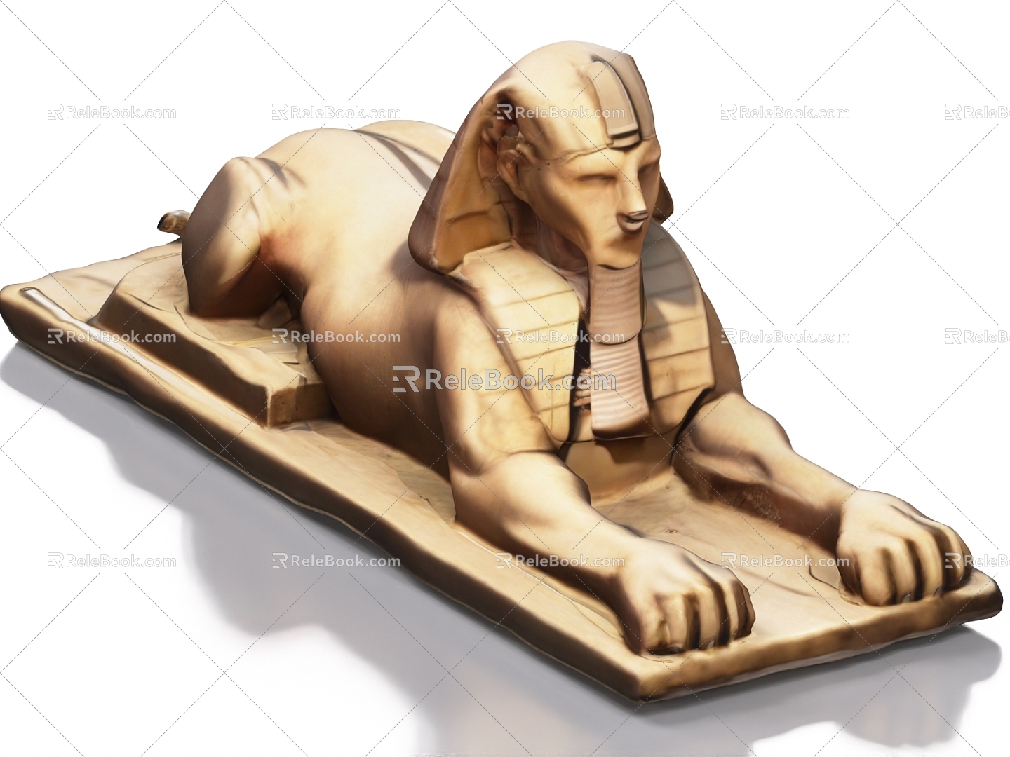 Sphinx Egyptian architecture 3d model