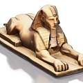 Sphinx Egyptian architecture 3d model