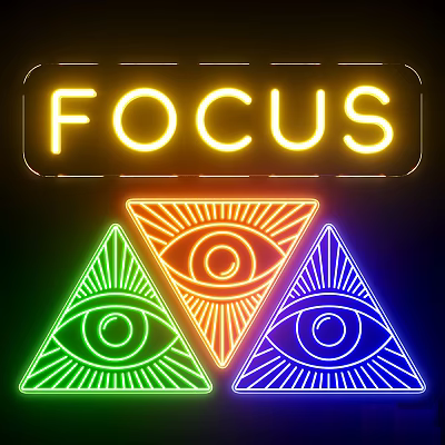Third Eye Focus Neon 3d model