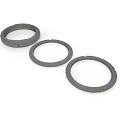High Quality Three Black Circular Equipment Seal Rings For Industrial Machinery