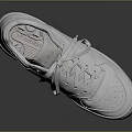 White Classic Leather Casual Sneakers With Thick Sole And Lace Up Design