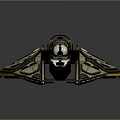 Futuristic Cosmic Spaceship Design With Advanced Aerospace Structure And Components