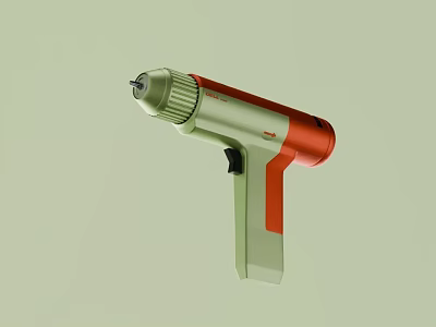 Hot Glue Gun Hardware Tool With Green Red Design Ergonomic Handle For DIY Projects 3d model