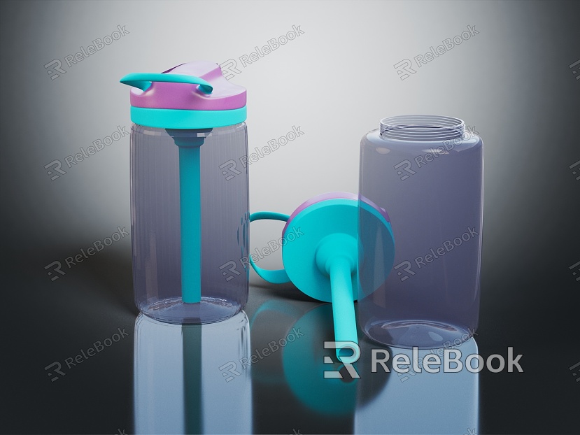 Modern Water Cup Plastic Water Cup Cup Container model