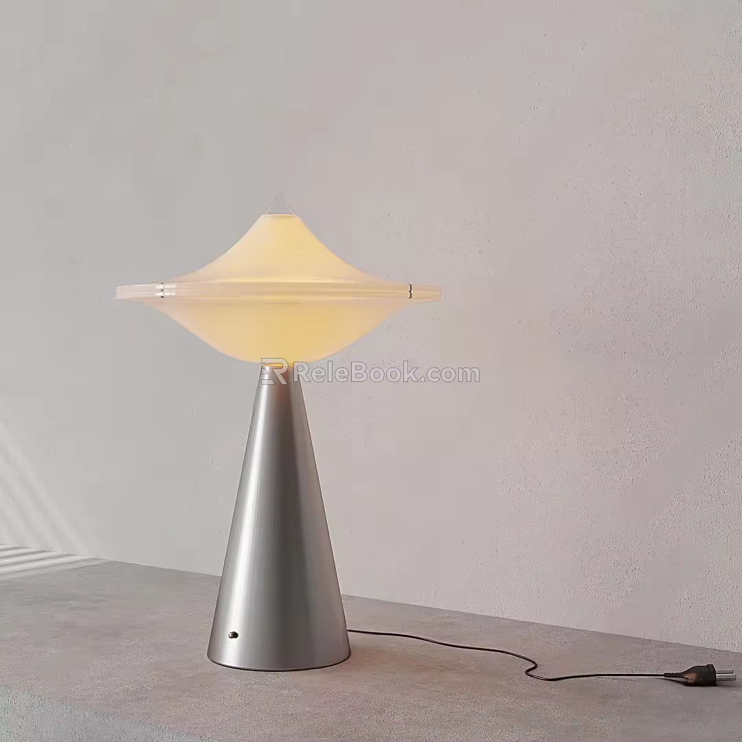 Modern table lamp medieval table lamp 3d model