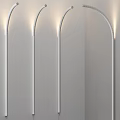 Modern Arched Tube LED Wall Light with Metal Structure for Home Interior