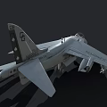 Military Gray Fighter Jet With Number 02 Cockpit And Weapon Mounts