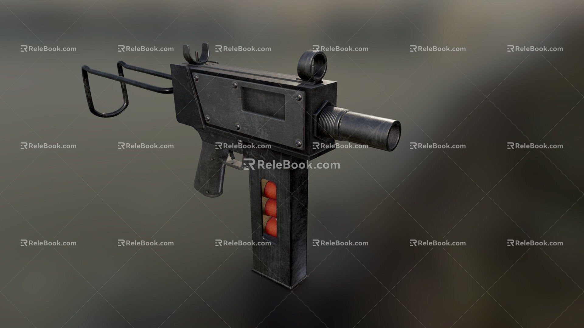 Military Shotgun Uzi 3d model