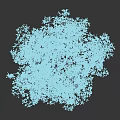 Lush Flowering Arbor Adorned with Vibrant White Blossoms Against Black Background