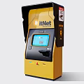 modern cash machine self-service teller machine 3d model