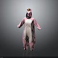 Pink And White Unicorn Onesie With Horn And Mane Decorations For Adults Or Kids Pajamas