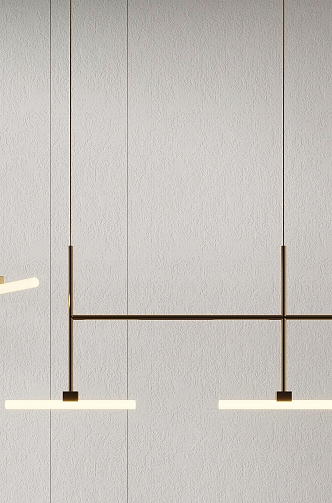 Simple Bar Chandelier 3d model