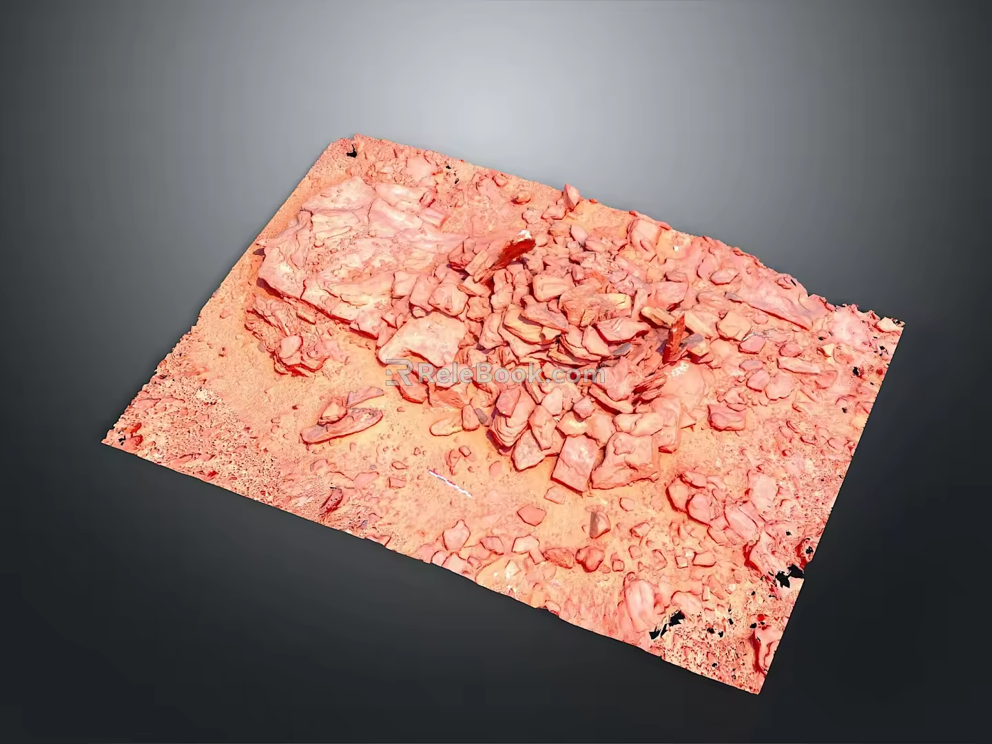 Pit hole Soil pit Sand pit Earth hole Meteor crater Natural landscape 3d model