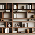 Modern Bookshelf 3d model