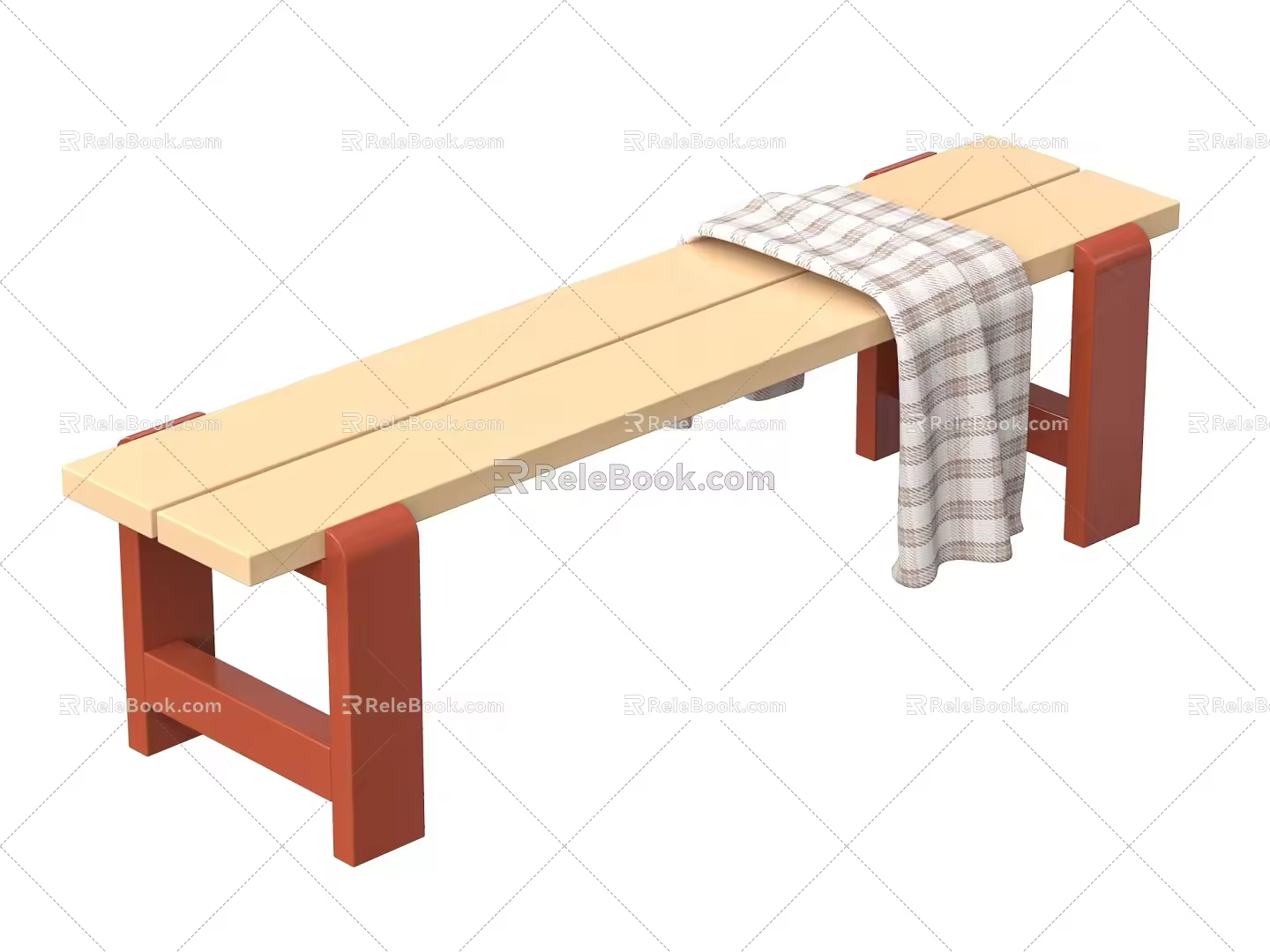 Shoe changing stool 3d model