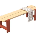 Shoe changing stool 3d model