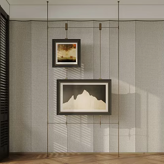 Retro High-grade Hanging Paintings 3d model