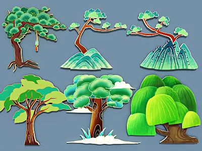 National Tide Pine, Cedar Pine 3d model National Tide Pine, Cedar Pine 3d model