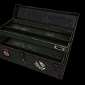 Green Iron Toolbox Paint Storage Box Scene Parts pbr Real Storage Cabinet 3d model