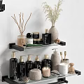 Modern Bathroom Accessories Including Towel Racks Bars Shelves Soap Dish And Toiletries