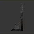 Medieval Iron Throne Display With Arched Doorway Stone Steps And Metal Decor