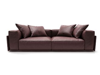 modern double sofa 3d model