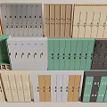 Various Colored Modern Lockers With Different Designs And Storage Compartments For Organizing
