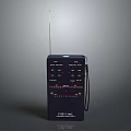 Portable Black Radio with Antenna FM AM Tuning Dial Buttons REI LINC Brand